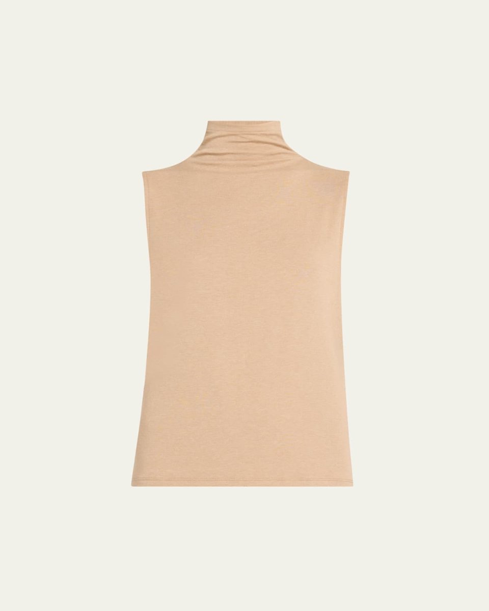 Sleeveless Turtleneck Top